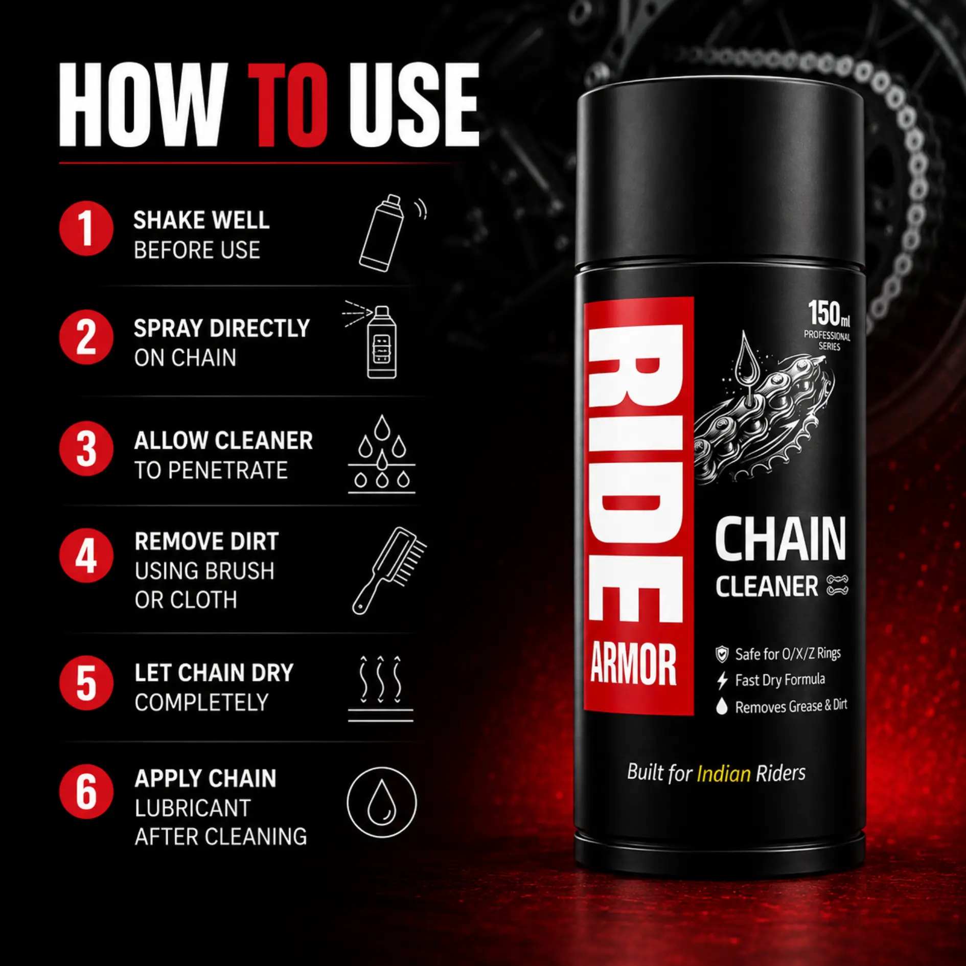 Ride Armor Chain Cleaner - Image 3
